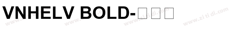 VnHelv Bold字体转换